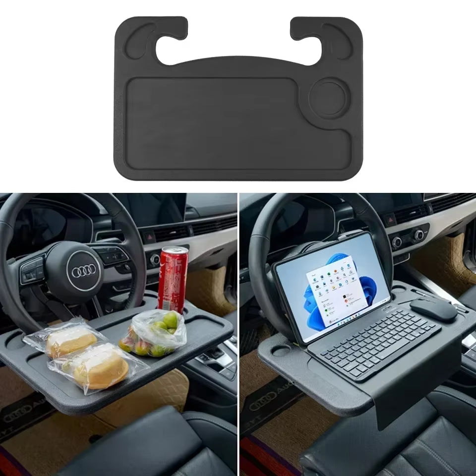 Portable Car Laptop Computer Desk Mount Stand Foldable Steering Wheel Dining Table Bracket Drink Food Coffee Tray Board Amagi