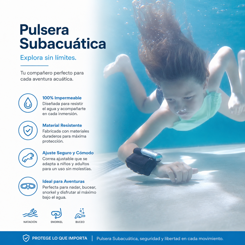 Pulsera de natación anti ahogamiento Equipo de buceo de pulsera de emergencia que salva vidas para actividades acuáticas