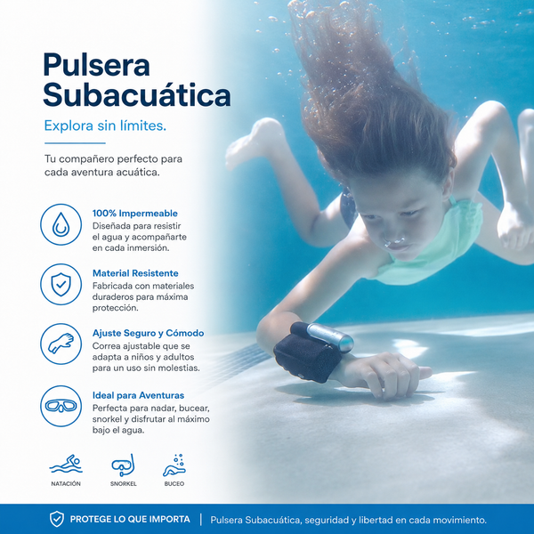 Pulsera de natación anti ahogamiento Equipo de buceo de pulsera de emergencia que salva vidas para actividades acuáticas